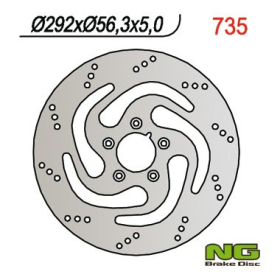 NG BRAKES Front Fixed Brake Disc 292mm Harley Davidson XL / FLHTCUI 883-1450cc 00-12