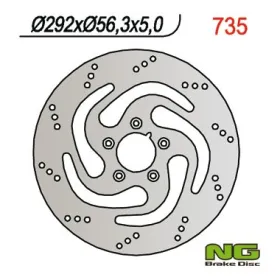 NG BRAKES Front Fixed Brake Disc 292mm Harley Davidson XL / FLHTCUI 883-1450cc 00-12