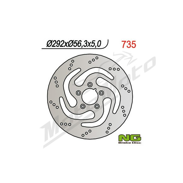 NG BRAKES Front Fixed Brake Disc 292mm Harley Davidson XL / FLHTCUI 883-1450cc 00-12