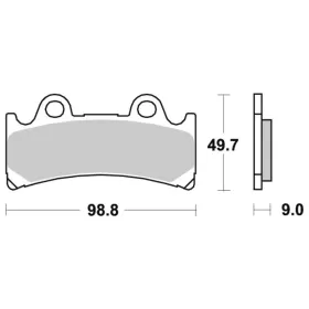 Sbs Brakepads Sintered Triumph / Yamaha 750-1000cc 93-98