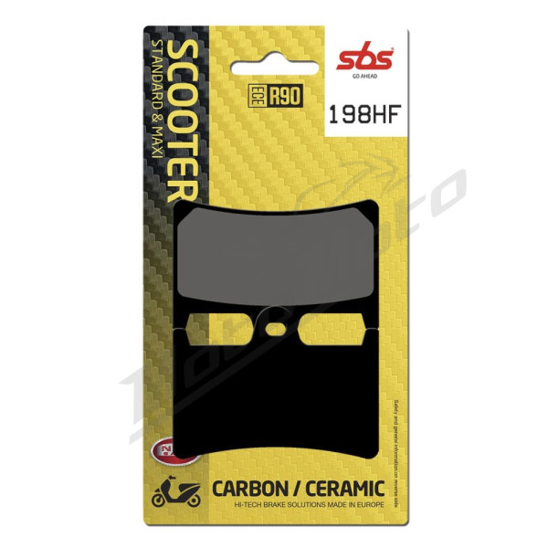 SBS HF Street Ceramic Organic Brake Pads Front 198HF Yamaha XP 500-530 08-20 T-Max 