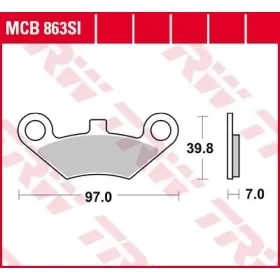 TRW SI Series Sindered Off-Road Brake Pads CF Moto / Goes 360-800cc 09-21