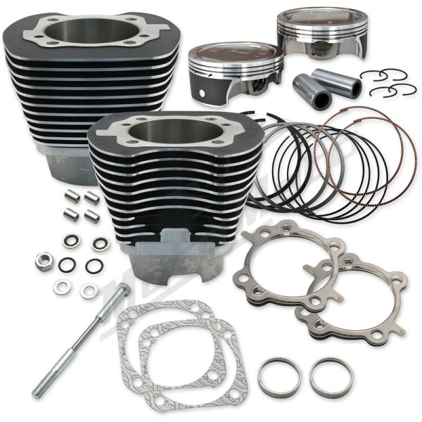 S&S CYCLE 124" Cylinder and Piston Kit Harley Davidson FLD / FLHR / FLHRC / FLHRS 1584-1800cc 07-17