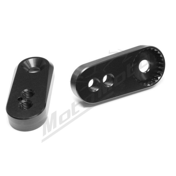 GILLES TOOLING RGK2 Pakojų prailginimo kompl. juodas BMW / Ducati / Yamaha 320/1200 15-20