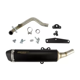 TECNIGAS 4Scoot Evo Black Silencer KYMCO G-DINK300, YAMAHA MAJESTY 250