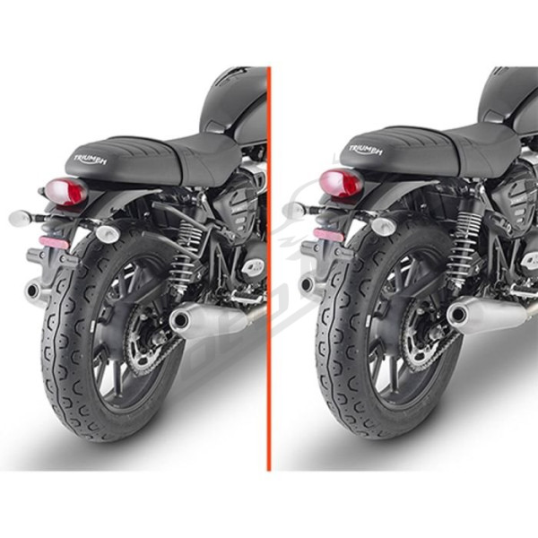 KAPPA Quick Mount Remove X Side bag rack Triumph Bonneville / Street Twin 900-1200 16-25