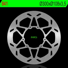NG BRAKES 841 Front Round Fixed Brake Disc SHERCO SM 50 18-24