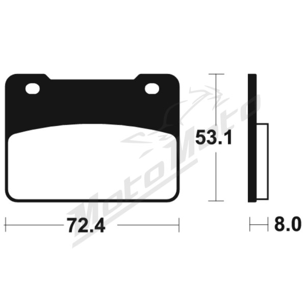 TECNIUM Maxi Scooter Sintered Metal Brake pads MSS393 Syn Maxsym 125/500 11-24