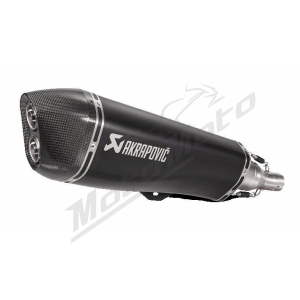 AKRAPOVIC Slip-On Nerūdijančio plieno / anglies pluošto duslintuvas Piaggio MP3 500 10-20