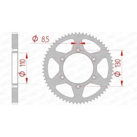 AFAM Steel Standard Rear Sprocket 420 62 teeth CPI SUPERCROSS / SUPERMOTO / SUPERMOTARD / CROSS 50cc 03-13