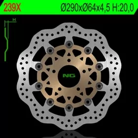 NG BRAKES 239X Wave Floating Brake Disc SUZUKI GSF / GSX / RF / RGV / SV 400-750 88-06