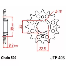 Front Sprocket JTF403