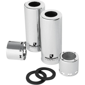 PROGRESSIVE SUSPENSION Chrome Shock Cover Kit Harley Davidson XL / XLH 883-1200 66-16
