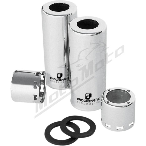 PROGRESSIVE SUSPENSION Chrome Shock Cover Kit Harley Davidson XL / XLH 883-1200 66-16