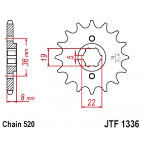 Front sprocket JTF1336