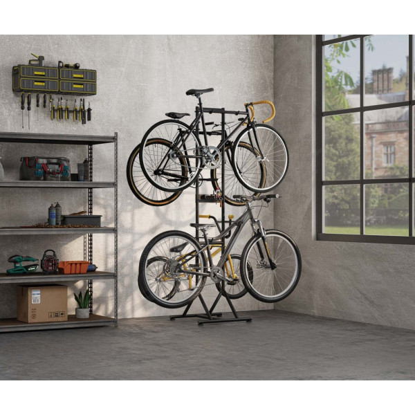 Biketec (2024/06) bicycle rack (freestanding for 4 bicycles) color black ( bike rack)