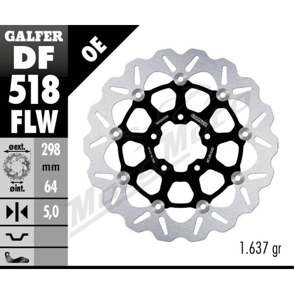 GALFER Wave® Rear / Front Brake Rotor Indian Scout 60-69 15-24