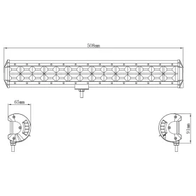 Kinwons Universal Led Bar 10-30V 366W Flood 