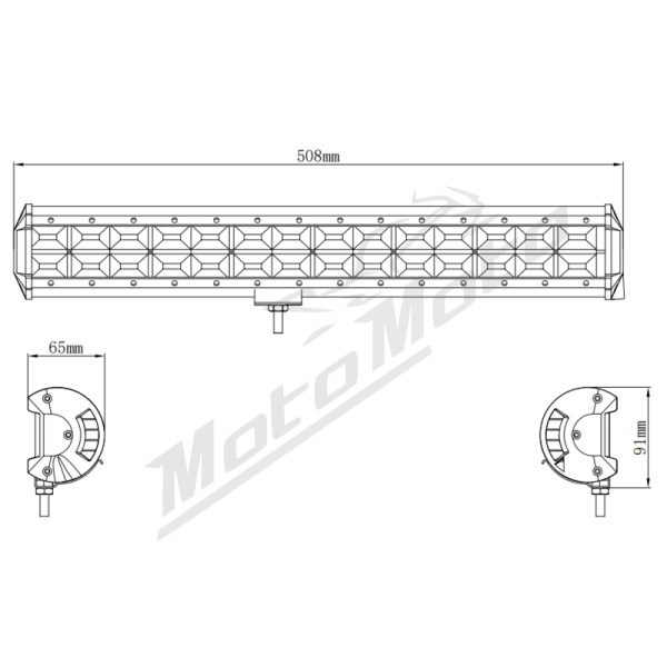 Kinwons Universal Led Bar 10-30V 366W Flood 