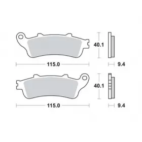 STABDŽIŲ TRINKELĖS FERODO FDB2075EF STANDARD ECO FRICTION