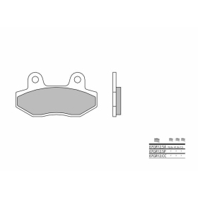 BREMBO Street Sintered Metal Brake pads HYOSUNG GD/ GT/ GTR/ GV/ RT/ RX/ XRX, ITALJET BAZOOKA/ GRIFON 125-700