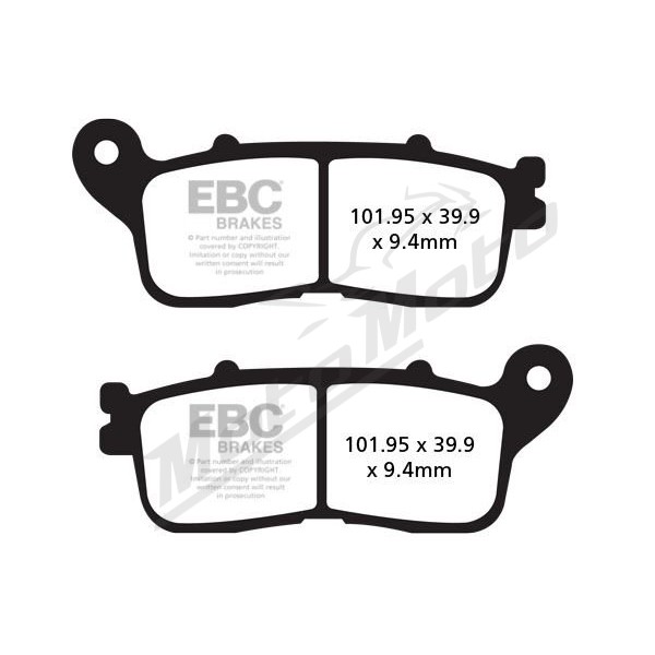 EBC FA-HH Series Sindered Brake Pads FA623HH 101,95X39,9X9,4MM