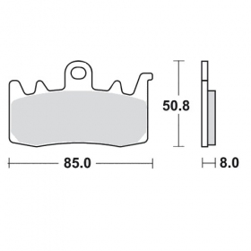 Brake pads MALOSSI MHR MCB856 SINTER SPORT