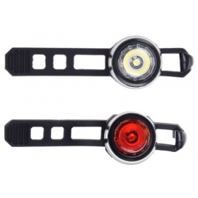 LIGHT SET (Front 60lm, rear 15lm) 3 Functions