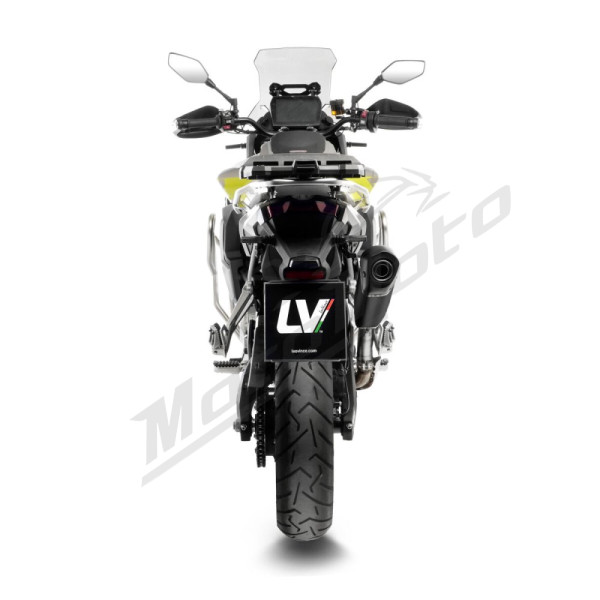 LEOVINCE LV-14 Black Edition Slip-On Muffler Stainless Steel / Carbon Fiber Voge DS 900 24-25