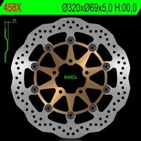 NG BRAKES 458X plūduriuojantis stabdžių diskas SUZUKI GSX / GSX-R / TL 600-1400 96-07