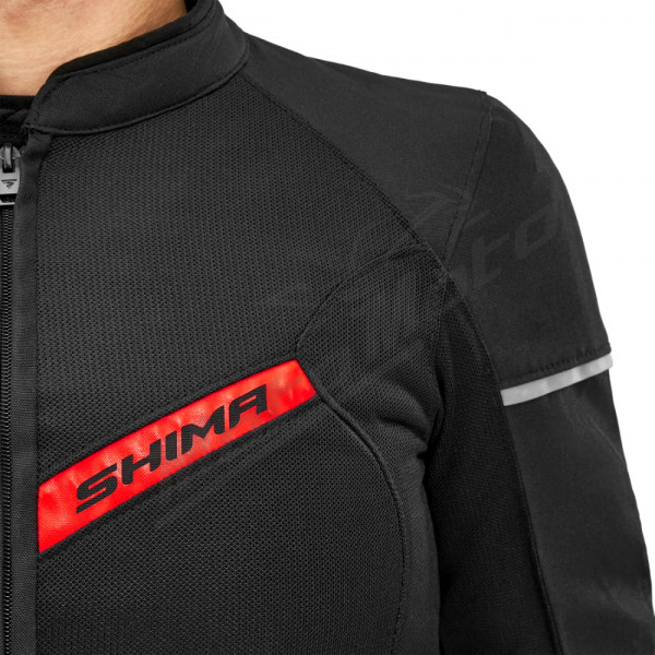 SHIMA X-MESH 2.0 MEN Tekstilinė Striukė Juoda / Raudona