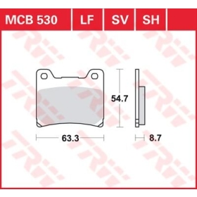 TRW All Round Sintered Metal Brake Pads Yamaha BT / FJ / FZ / FZR / FZX / GTS / RD / TDM / TRX / TZR / VMX-12 / XJ / XJR / XV / XVS / YZF 125-1300cc 82-07