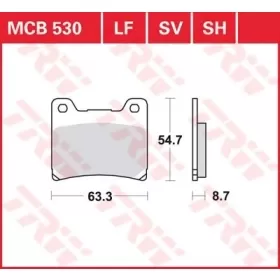 TRW All Round Sintered Metal Brake Pads Yamaha BT / FJ / FZ / FZR / FZX / GTS / RD / TDM / TRX / TZR / VMX-12 / XJ / XJR / XV / XVS / YZF 125-1300cc 82-07