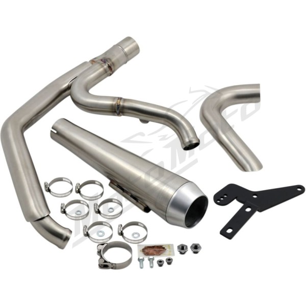 BASSANI XHAUST 2-into-1 Road Rage Exhaust System Harley Davidson 1750-1923cc 2018-2024