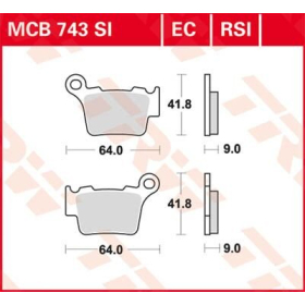 TRW EC Series Ceramic Brake Pads BMW / GasGas / Husaberg / Husqvarna / KTM / Sherco / SWM 125-610cc 95-23