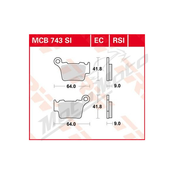 TRW EC Series Ceramic Brake Pads BMW / GasGas / Husaberg / Husqvarna / KTM / Sherco / SWM 125-610cc 95-23