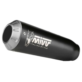 MIVV X-M1 Universal Muffler Black Stainless Steel Right Side