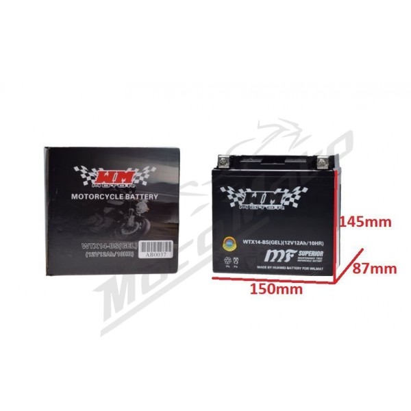 YTX14-BS Gel Battery