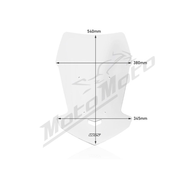 WRS YA027T TOURING Windscreen Clear Yamaha MT-07 700cc 21-24