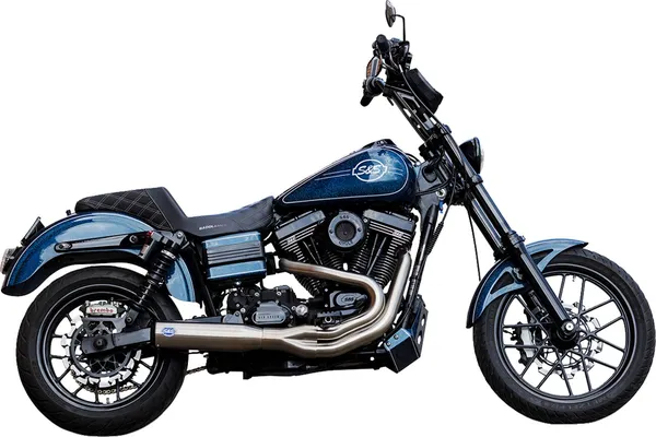 S&S CYCLE 2-into-1 Qualifier Exhaust System Harley Davidson FXD / FXDB / FXDBI / FXDC / FXDCI 1450-1800cc 06-07