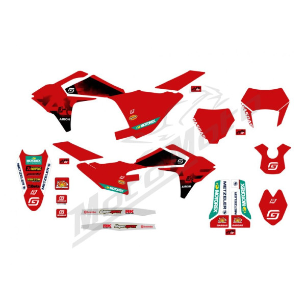 BLACKBIRD RACING FACTORY GRAFIK STICKER KIT Gas Gas  EC / MC 125-450cc 24-26