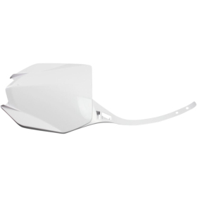 UFO Front Number Plate Yamaha YZ / YZ X / YZ FX / YZ F 125-450cc 18-> White