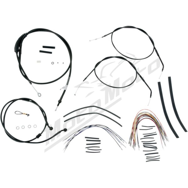 BURLY BRAND Ape Hangers handlebars Cables / Lines Extension Kit Harley Davidson XL 883-1200cc 2007-2013