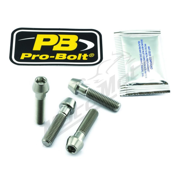 PRO BOLT Axle Pinch Bolt Kit Titan, Front Aprilia / BMW / Ducati / Honda / Kawasaki / Suzuki 250-1000cc 97-25