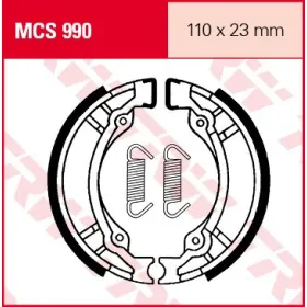 TRW Brake shoes rear PGO / Sangyang / Sym / Suzuki 50-125 91-06