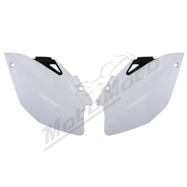 Side covers white / black CEMOTO YAMAHA YZ 250-450cc 2006-2009
