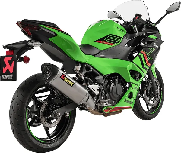 AKRAPOVIC Slip-On Line Muffler Titanium / Carbon Fiber Kawasaki Ninja / Z 500 24-25