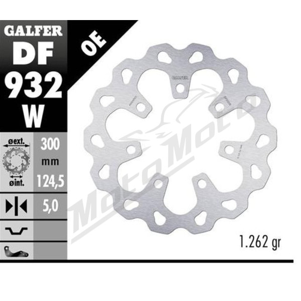 GALFER Front brake disc Harley Davidson FLHR / FLHTCU / FLHTK / FLTRK / FLTRUSE 1687-1917 12-23