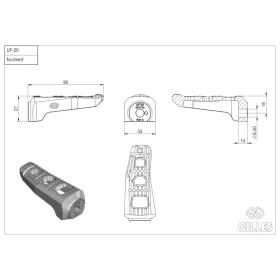 GILLES TOOLING UF20 Front/Rear Footrest Kit Ducati Panigale / Streetfighter 749/1299 95-24
