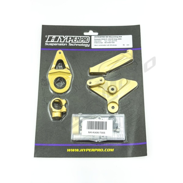 HYPERPRO Steering Damper Mounting Kit Kawasaki ZX-6 600-636 05-06